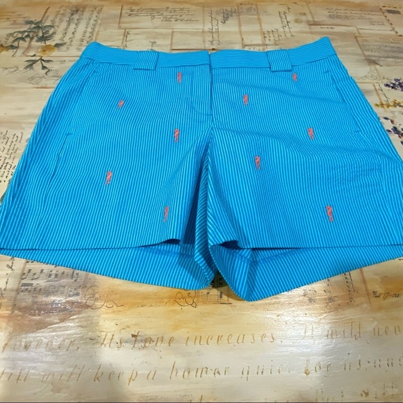 NEW Brooks Brothers WMNS Seersucker Shorts with Embroidered SeahorsesSize 10, - Picture 2 of 8
